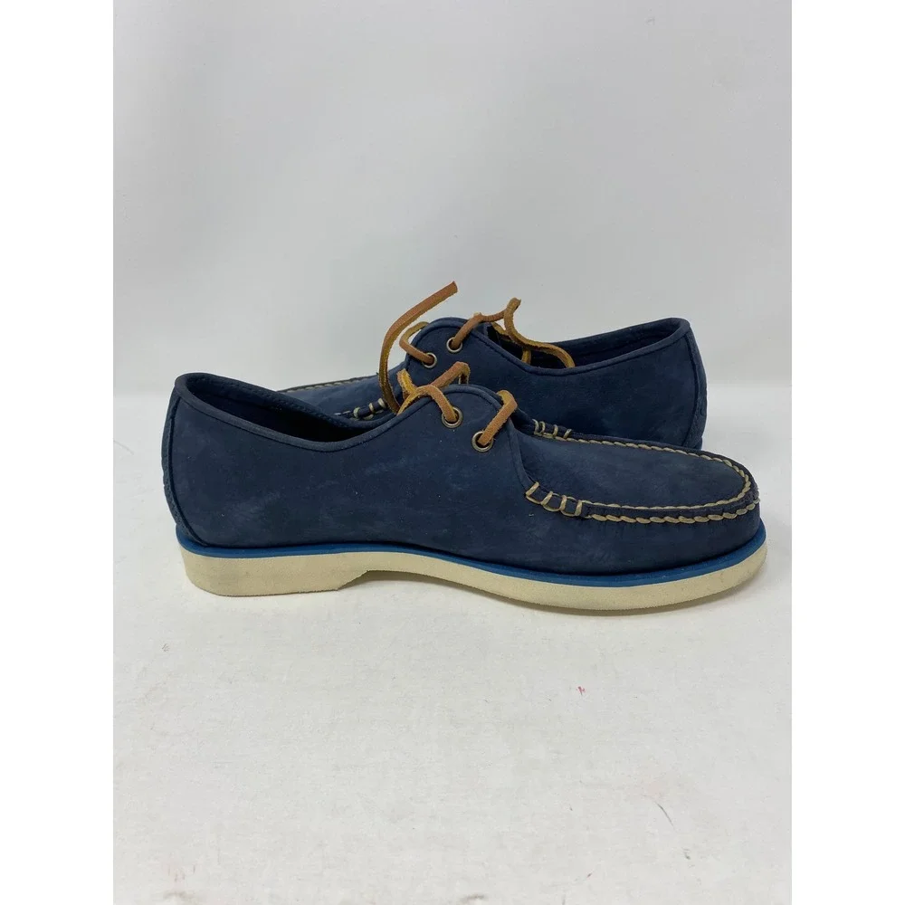 Sperry Top-Sider Mens 7 M Navy Blue Nubuck Leather Boat Shoes STS17608 Oxford